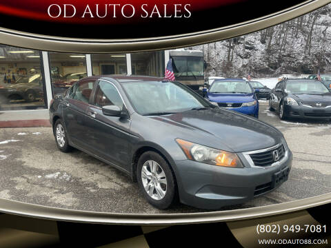 2008 Honda Accord for sale at OD AUTO SALES in Pownal VT