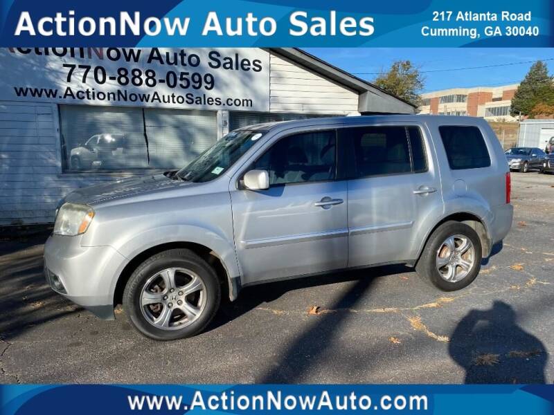 2013 Honda Pilot for sale at ACTION NOW AUTO SALES in Cumming GA