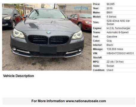 2016 BMW 5 Series 528i xDrive