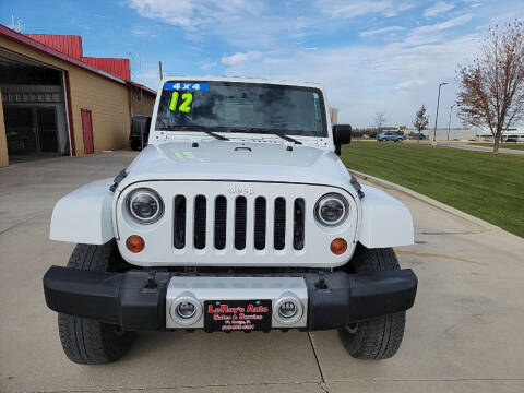 2012 Jeep Wrangler Unlimited for sale at LEROY'S AUTO SALES & SVC in Fort Dodge IA