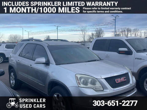 2007 GMC Acadia for sale at Sprinkler Used Cars in Longmont CO