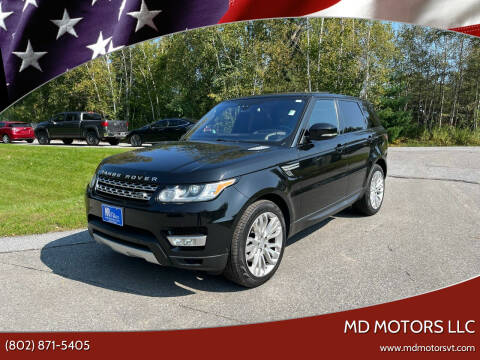 2016 Land Rover Range Rover Sport for sale at MD Motors LLC in Williston VT