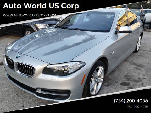 2014 BMW 5 Series for sale at Auto World US Corp in Plantation FL