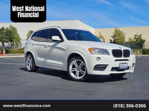 2014 BMW X3 for sale at West National Financial in Van Nuys CA
