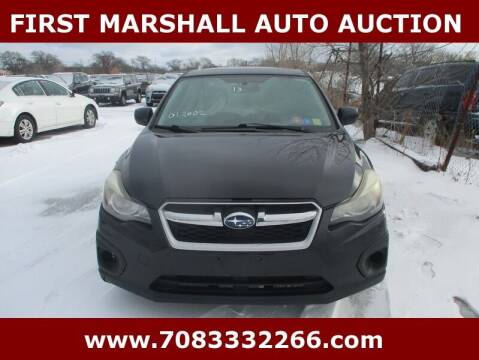 2013 Subaru Impreza for sale at First Marshall Auto Auction in Harvey IL