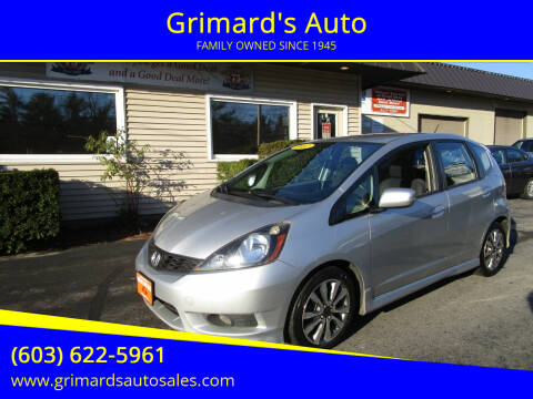 2012 Honda Fit for sale at Grimard's Auto in Hooksett NH