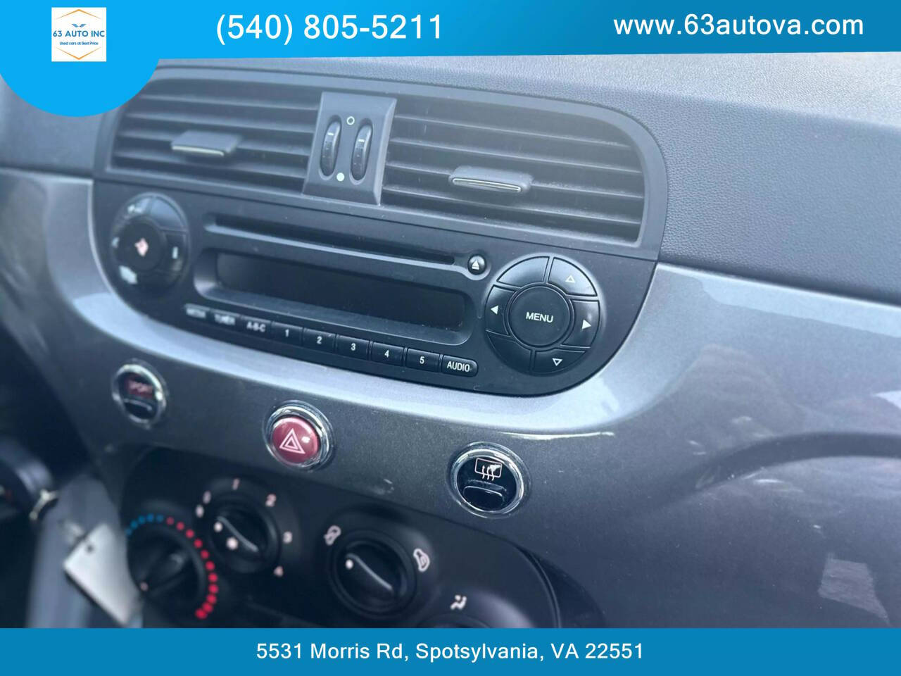 2012 FIAT 500 for sale at 63 Auto Inc in Spotsylvania, VA