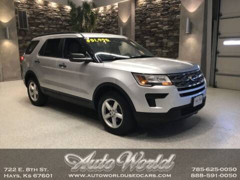 2018 Ford Explorer for sale at Auto World Used Cars in Hays KS