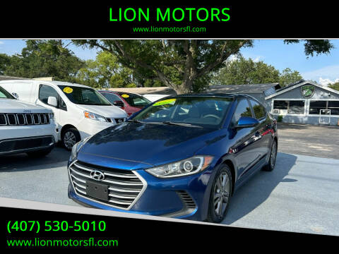 2017 Hyundai Elantra for sale at LION MOTORS in Orlando FL