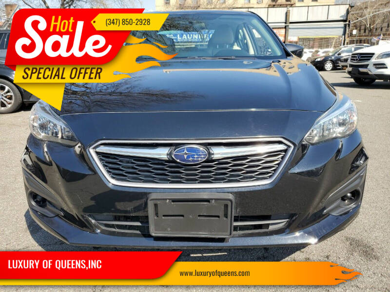 2017 Subaru Impreza for sale at LUXURY OF QUEENS,INC in Long Island City NY