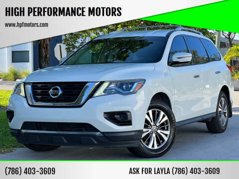 2017 Nissan Pathfinder for sale at HIGH PERFORMANCE MOTORS in Hollywood FL