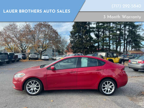2013 Dodge Dart for sale at LAUER BROTHERS AUTO SALES in Dover PA