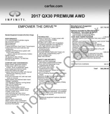 2017 Infiniti QX30 Premium