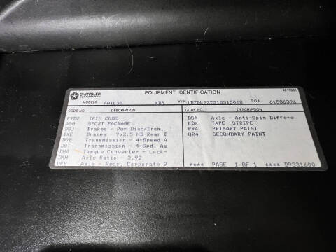 2001 Dodge Dakota Sport