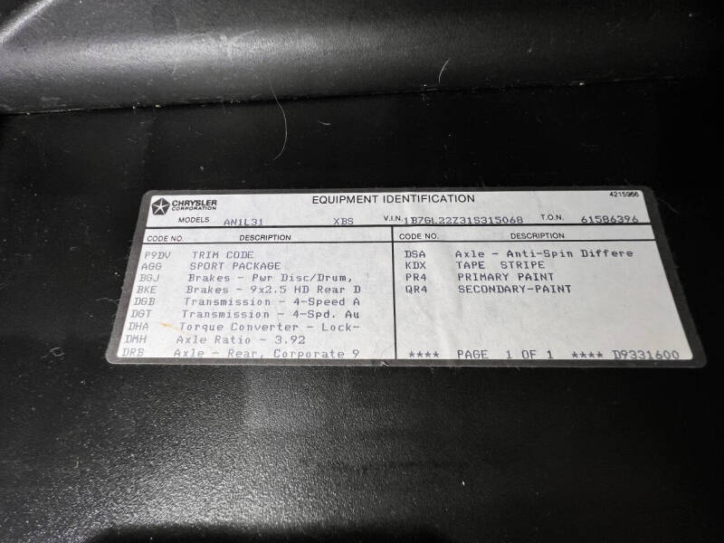 2001 Dodge Dakota Sport