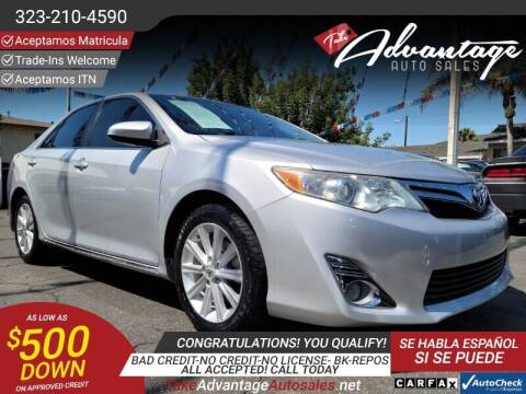 2014 Toyota Camry for sale at ADVANTAGE AUTO SALES INC in Bell CA