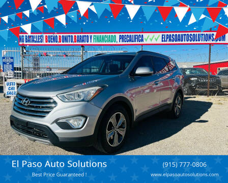 2016 Hyundai Santa Fe for sale at El Paso Auto Solutions in El Paso TX