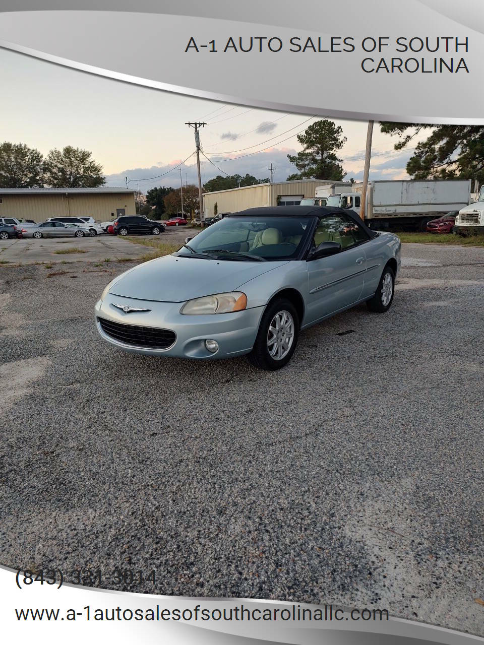 Blue 2002 Chrysler Sebring Limited Convertible Limited 2dr Convertible 1