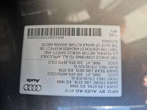 2013 Audi Q7 3.0T quattro Premium Plus