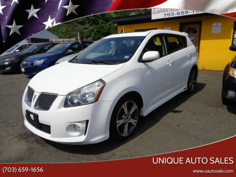 2009 Pontiac Vibe for sale at Unique Auto Sales in Marshall VA