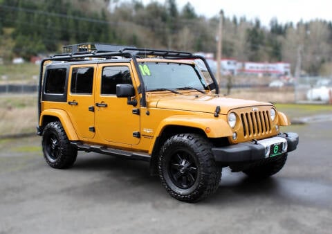 2014 Jeep Wrangler Unlimited for sale at GQ Motorsports in Auburn WA