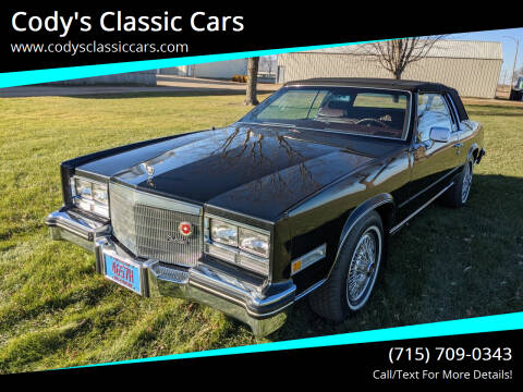 1985 Cadillac Eldorado for sale at Cody's Classic Cars in Stanley WI