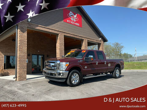 2012 Ford F-350 Super Duty for sale at D & J AUTO SALES in Joplin MO