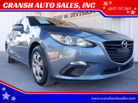 2014 Mazda MAZDA3 for sale at CRANSH AUTO SALES, INC in Arlington TX