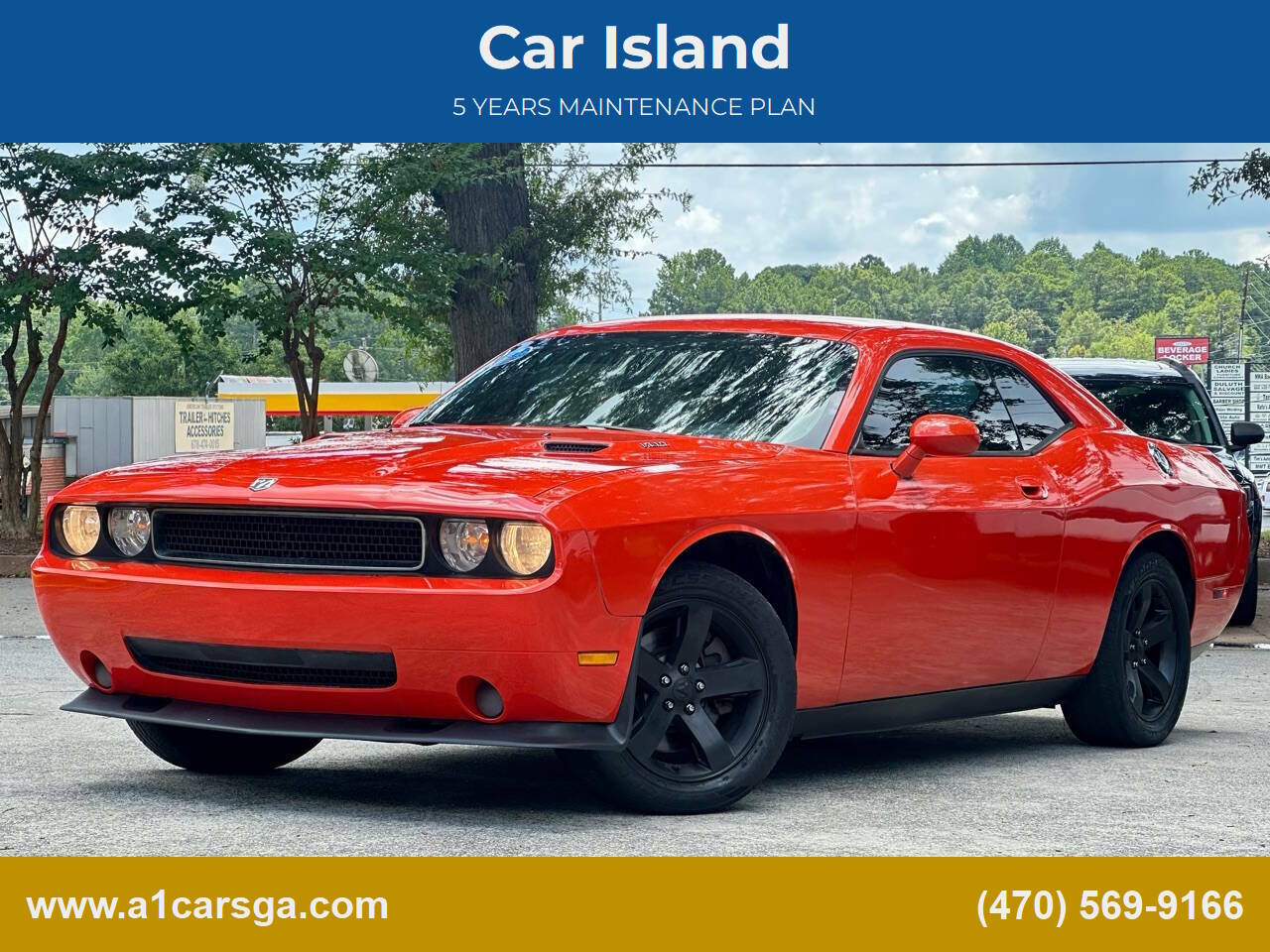 Orange 2010 Dodge Challenger R/T R/T 2dr Coupe 1