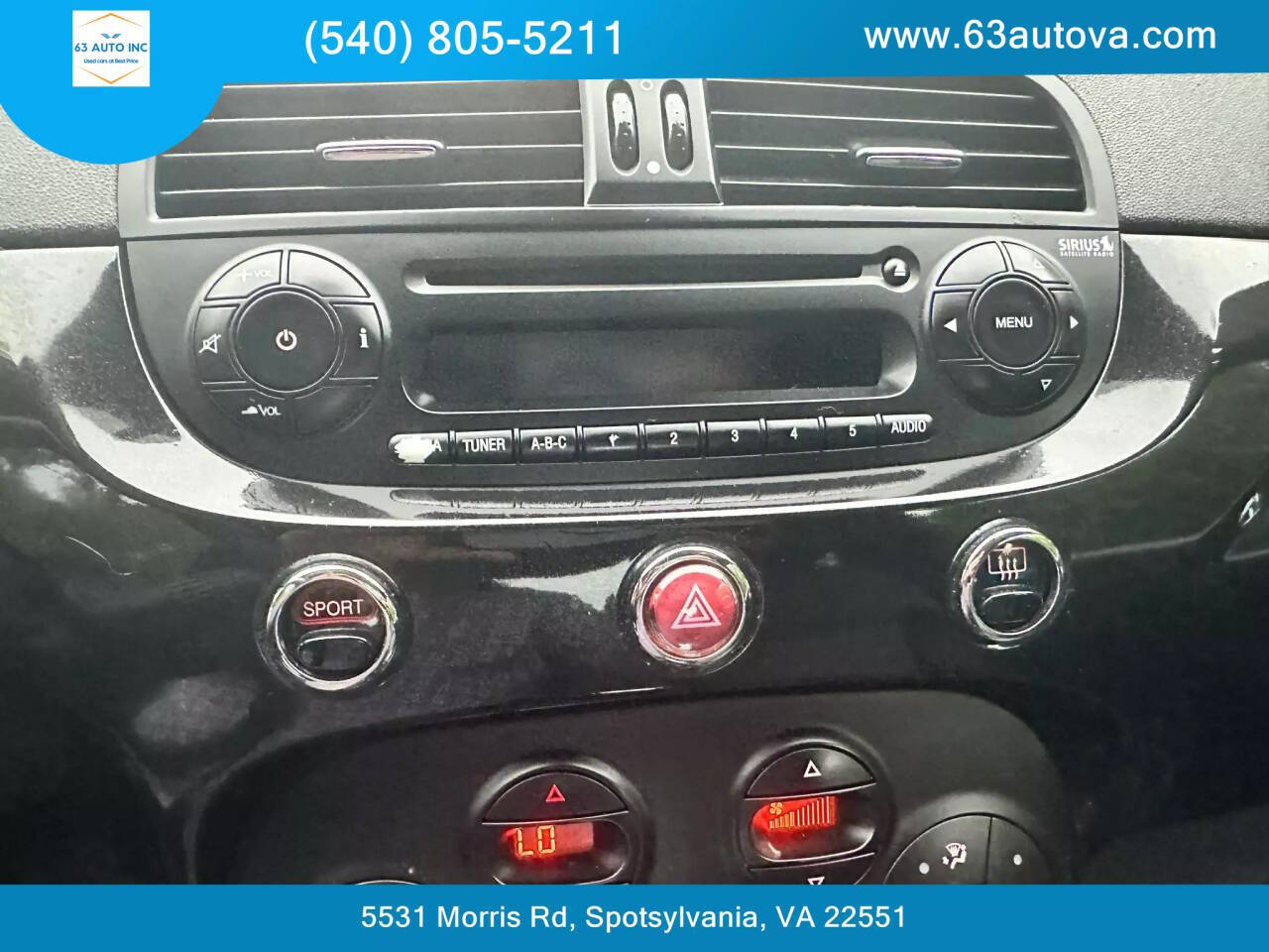 2013 FIAT 500 for sale at 63 Auto Inc in Spotsylvania, VA