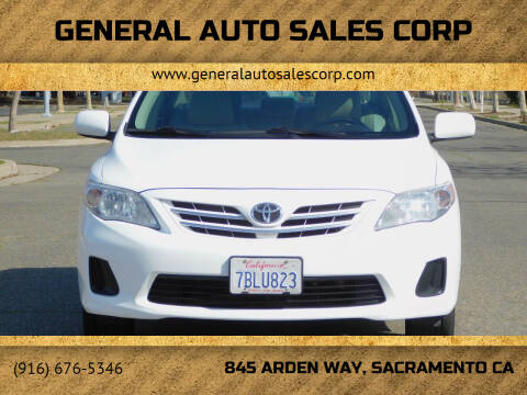 2013 Toyota Corolla for sale at General Auto Sales Corp in Sacramento CA