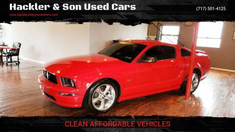 2008 Ford Mustang for sale at Hackler & Son Used Cars in Red Lion PA