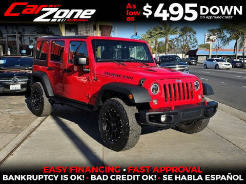 2015 Jeep Wrangler Unlimited for sale at Carzone Automall in South Gate CA