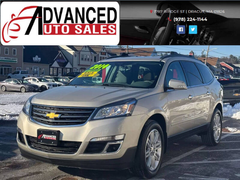 2014 Chevrolet Traverse for sale at Advanced Auto Sales in Dracut MA