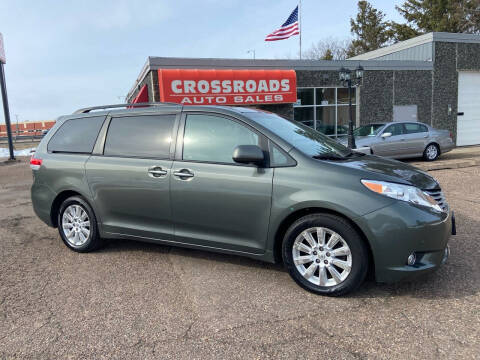 2012 Toyota Sienna for sale at CROSSROADS AUTO SALES OF EAU CLAIRE, LLC in Eau Claire WI