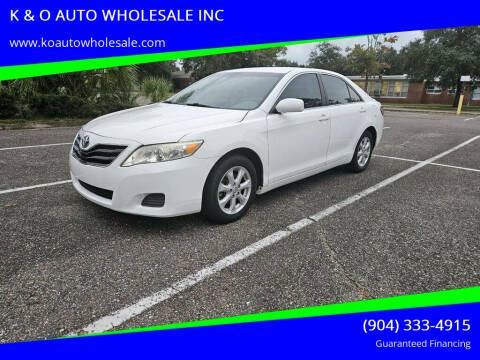 2010 Toyota Camry for sale at K & O AUTO WHOLESALE INC in Jacksonville FL