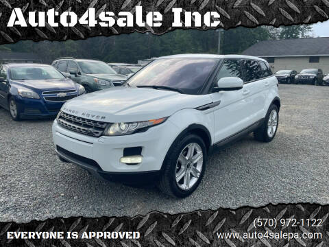 2013 Land Rover Range Rover Evoque for sale at Auto4sale Inc in Mount Pocono PA