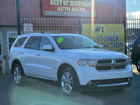 2013 Dodge Durango for sale at Best of Michigan Auto Sales in Detroit MI