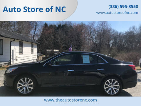 2014 Chevrolet Malibu for sale at Auto Store of NC in Walkertown NC