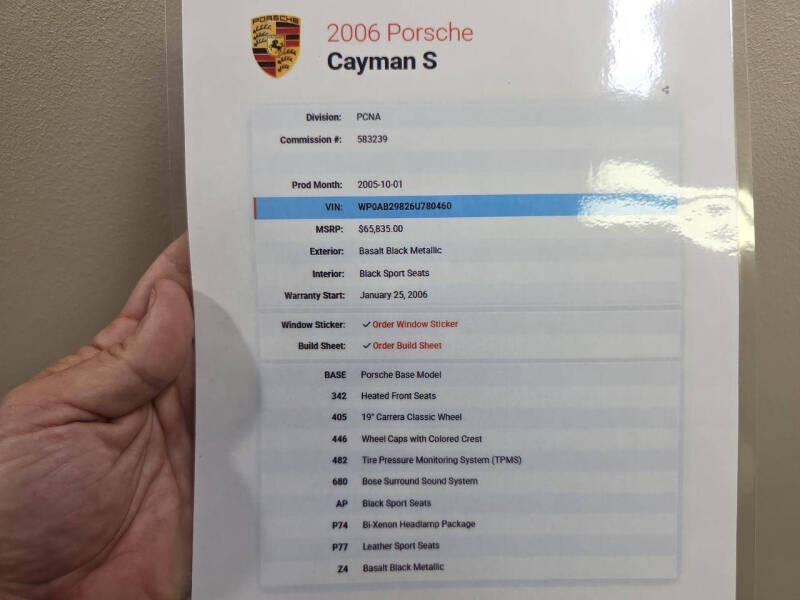 2006 Porsche Cayman S