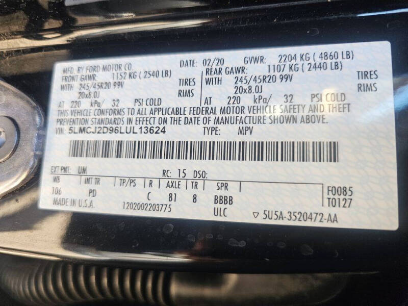 2020 Lincoln Corsair Reserve