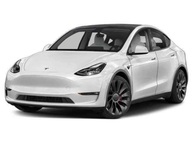 White 2021 Tesla Model Y Long Range AWD Long Range 4dr Crossover 1