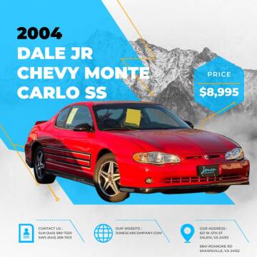 2004 Chevrolet Monte Carlo for sale at Jones Car Company in Salem VA