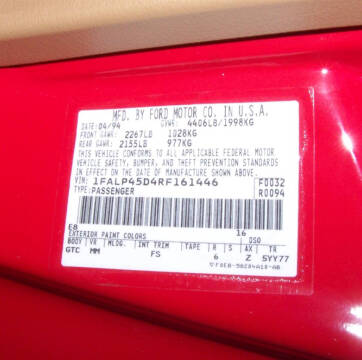 1994 Ford Mustang SVT Cobra