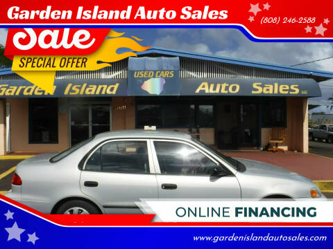 2001 Toyota Corolla for sale at Garden Island Auto Sales in Lihue HI