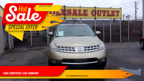 2007 Nissan Murano for sale at LONG BROTHERS CAR COMPANY in Cleveland OH