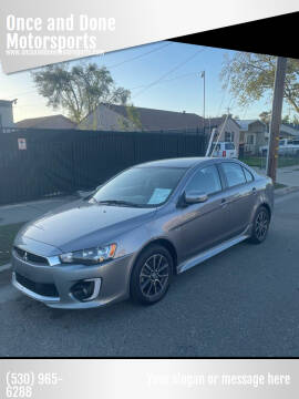 2017 Mitsubishi Lancer for sale at Once and Done Motorsports in Chico CA