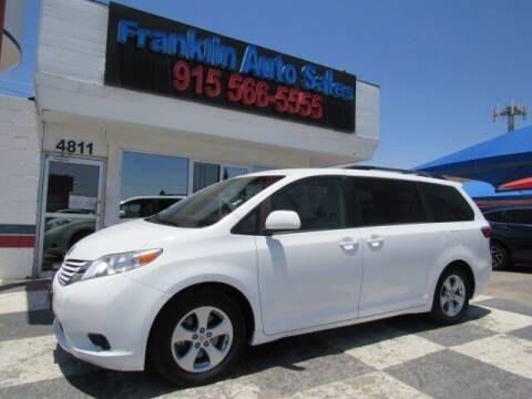 2015 Toyota Sienna for sale at Franklin Auto Sales in El Paso TX