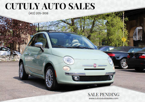 2012 FIAT 500 for sale at Cutuly Auto Sales in Pittsburgh PA