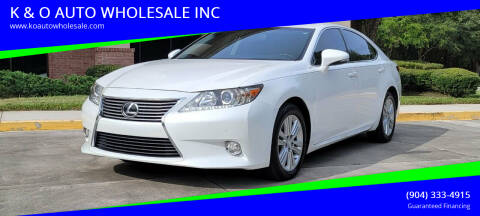2014 Lexus ES 350 for sale at K & O AUTO WHOLESALE INC in Jacksonville FL